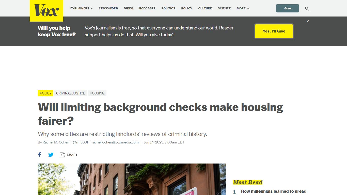Will limiting background checks make housing fairer?
